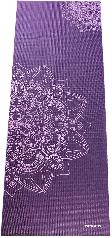 Tapete Yoga Mat Pilates PVC Ecológico Estampa Mandala com Bolsa 2