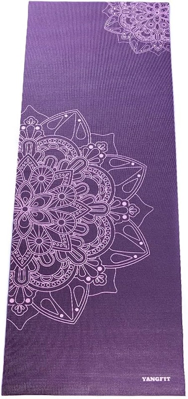 Tapete Yoga Mat Pilates PVC Ecológico Estampa Mandala com Bolsa 2