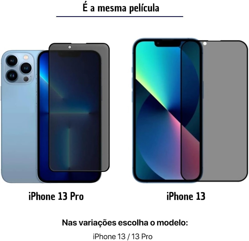 Película 3D Privacidade Anti Spy para iPhone 2