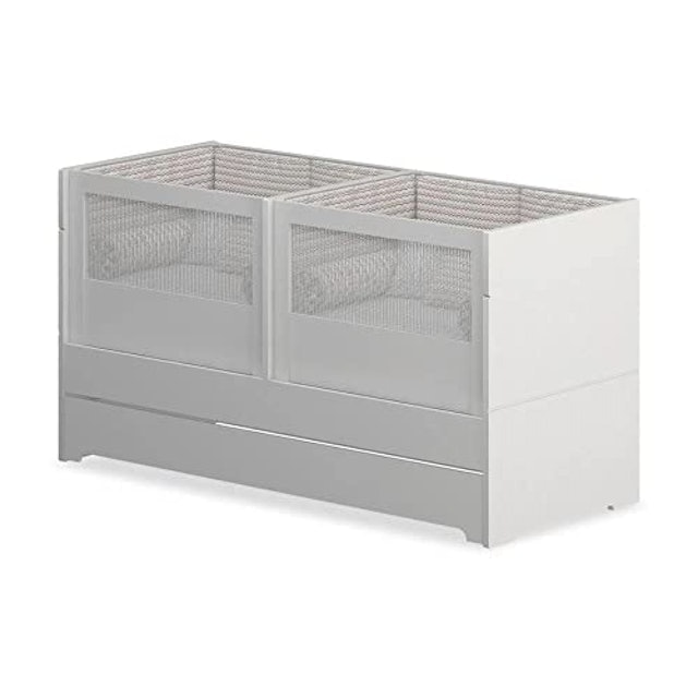 Berço Cama Sol e Mar Gêmeos Divicar Branco Acetinado 2