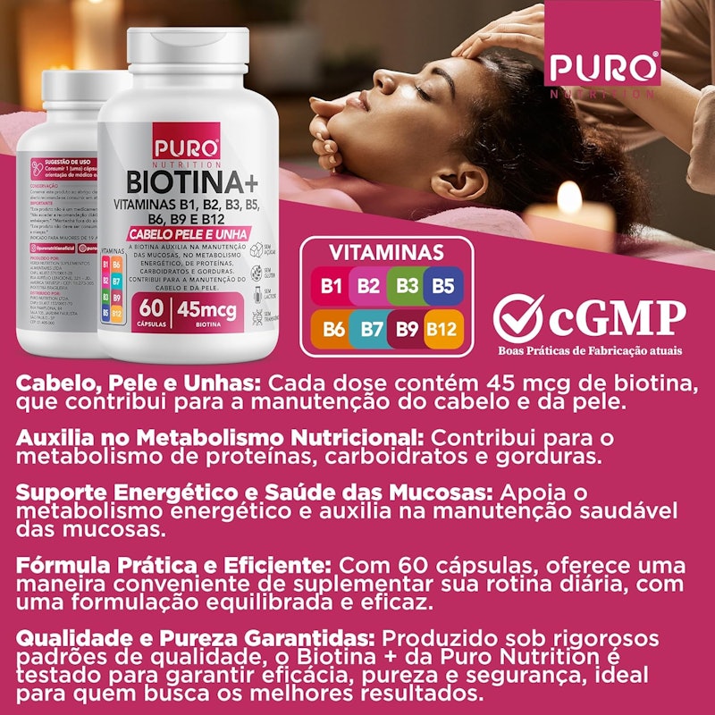 Biotina + 45 mcg 5