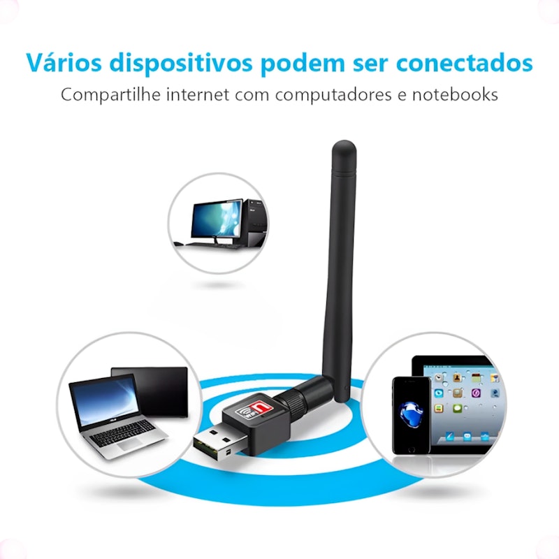 Adaptador Wi-Fi Receptor Wireless Strong Tech 4