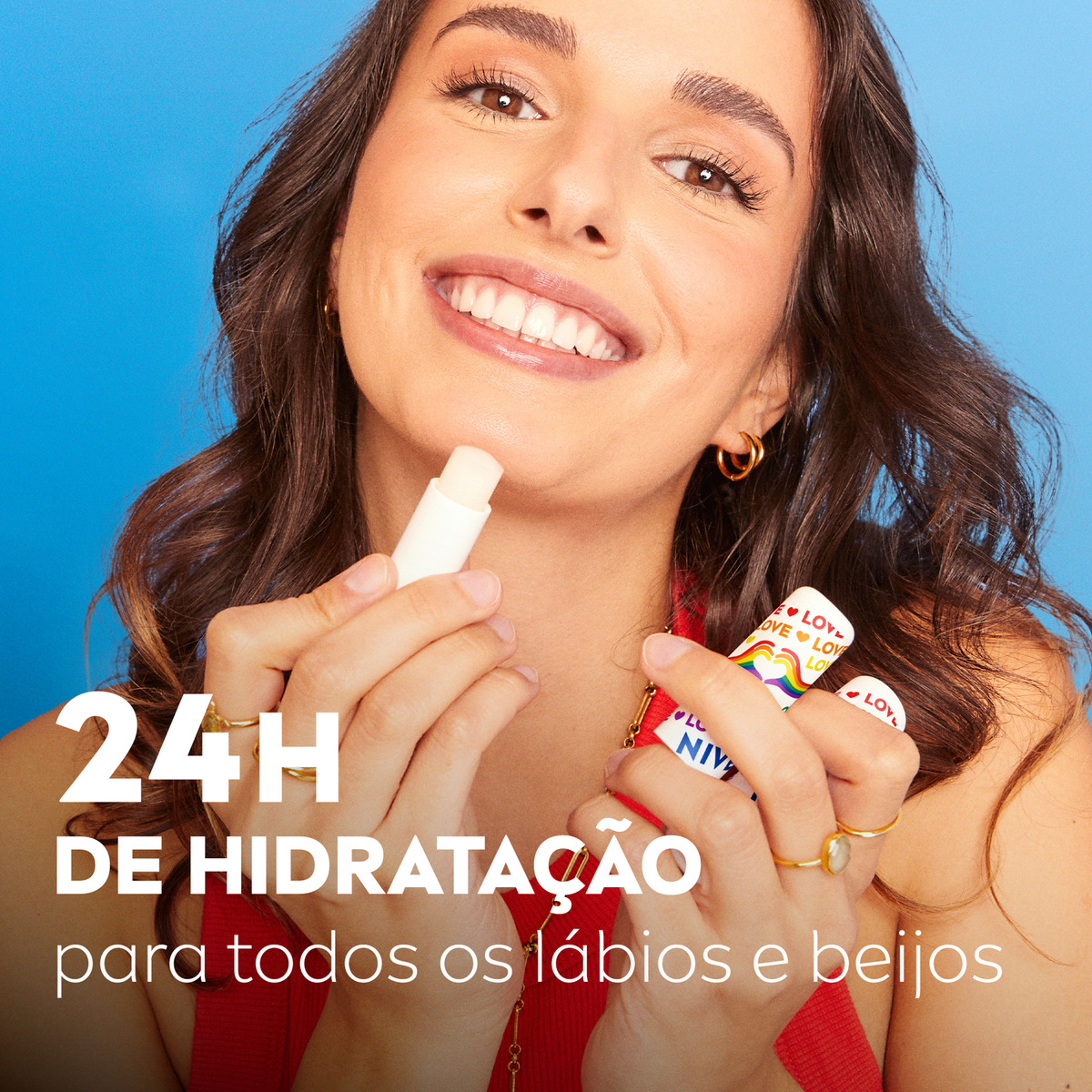 NIVEA Hidratante Labial Original Care Orgulho 3