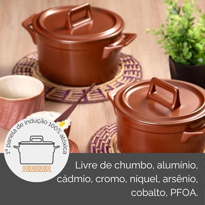 Jogo de Panelas de Cerâmica Clear+ 5 Peças Indução 2