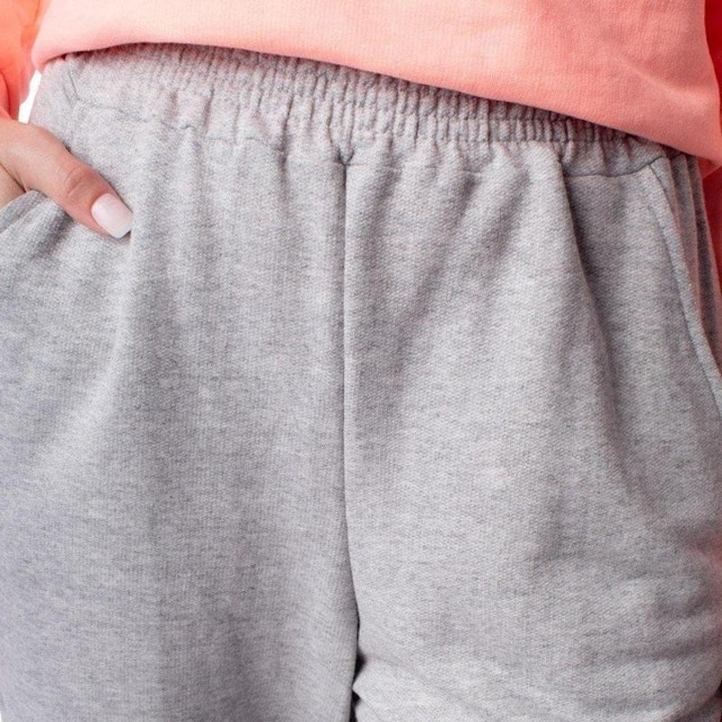 Conjunto Moletom Feminino Laranja e Cinza 4