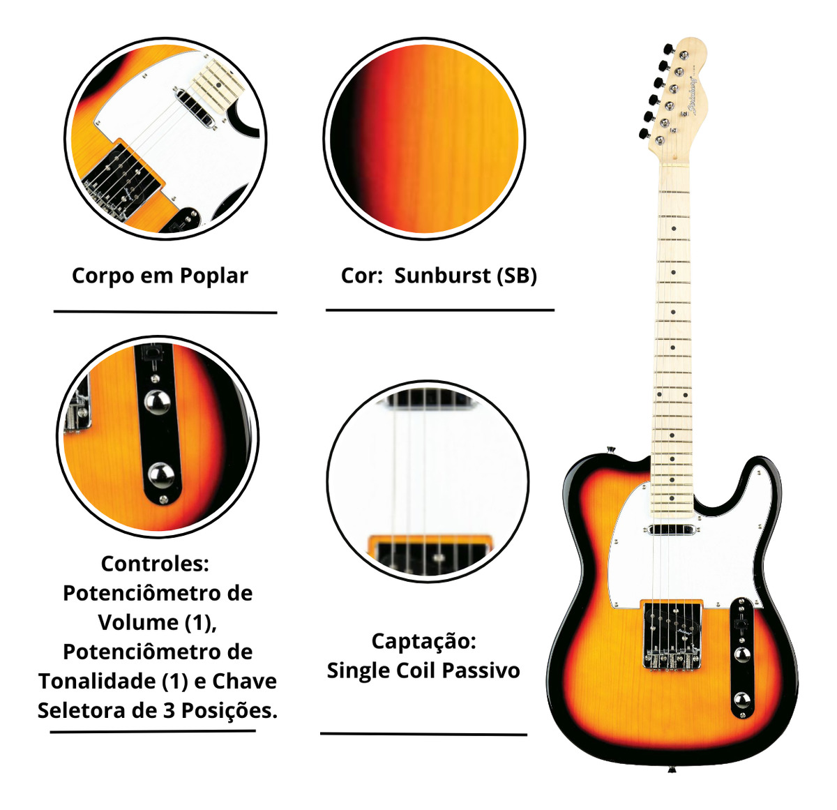 Guitarra Strinberg IV Telecaster 2