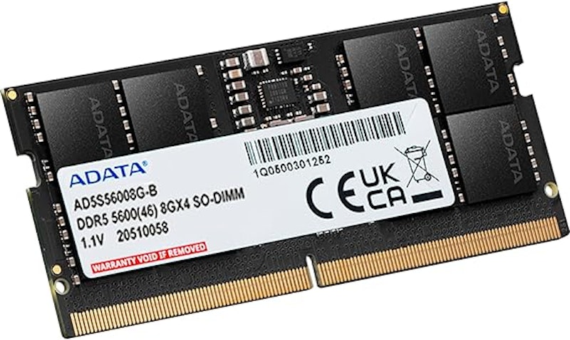 Memória RAM Notebook Adata XPG DDR5 8 GB 5600 MHz CL46 SODIMM 1.1 V 2
