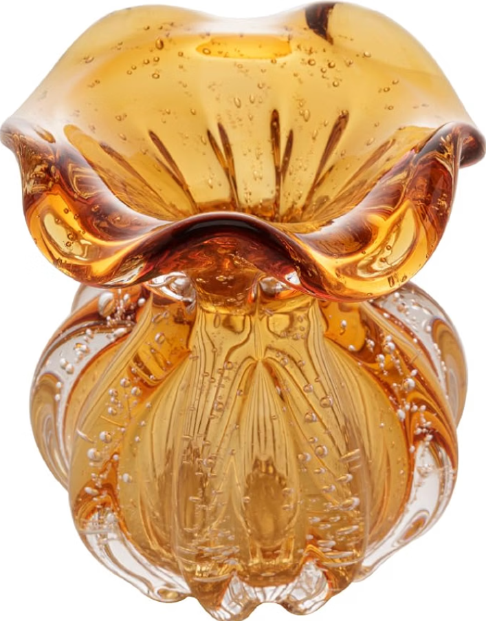 Vaso de Vidro Italy Âmbar 10 x 11 cm 1