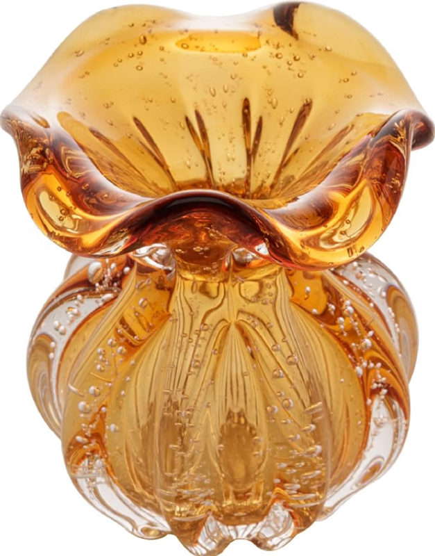 Vaso de Vidro Italy Âmbar 10 x 11 cm 1