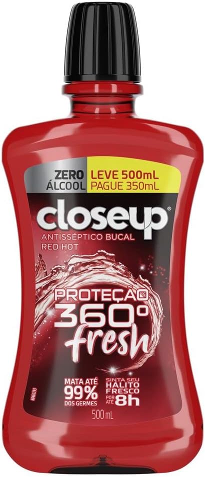Antisséptico Bucal Close Up Red Hot Sem Álcool 1
