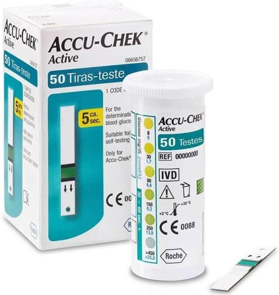 Aparelho de Medir Glicemia Accu-Chek Active com 50 Tiras 4