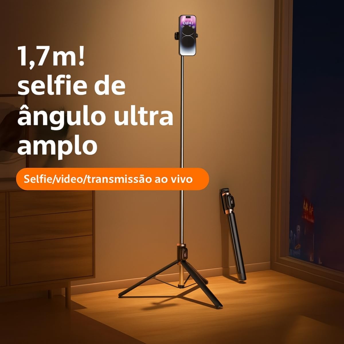 Tripé Bastão de Selfie 3 em 1 3