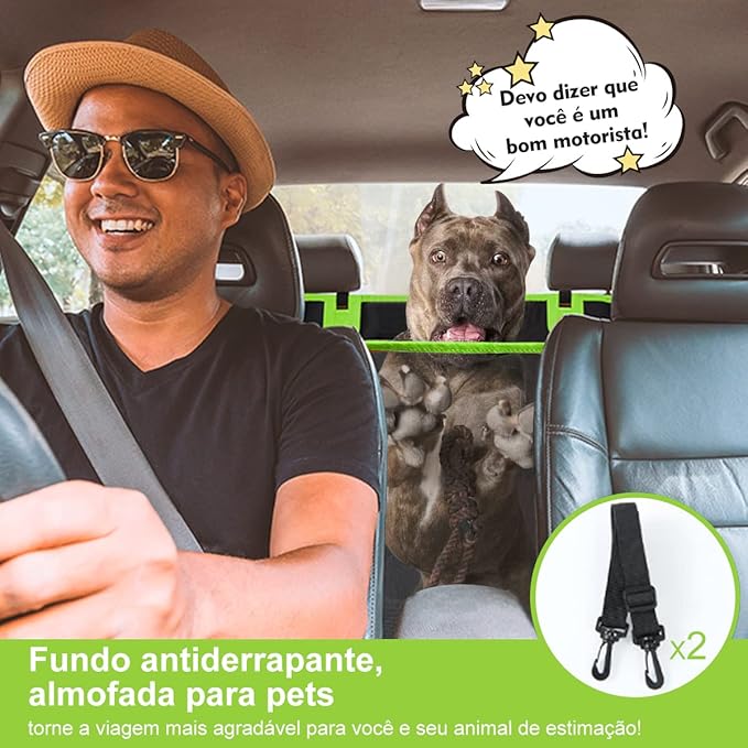Capa Protetora para Carro Pet Impermeável Antiderrapante 4 em 1 4