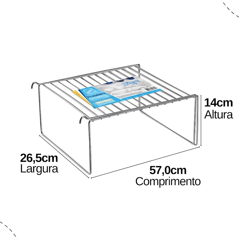 Prateleira Extensível de Apoiar 4