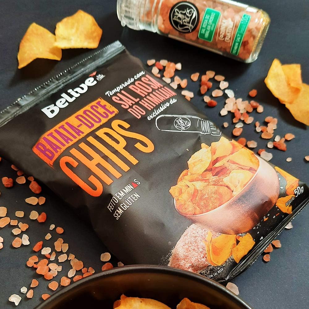 Batata-Doce Chips - Sal Rosa do Himalaia 2