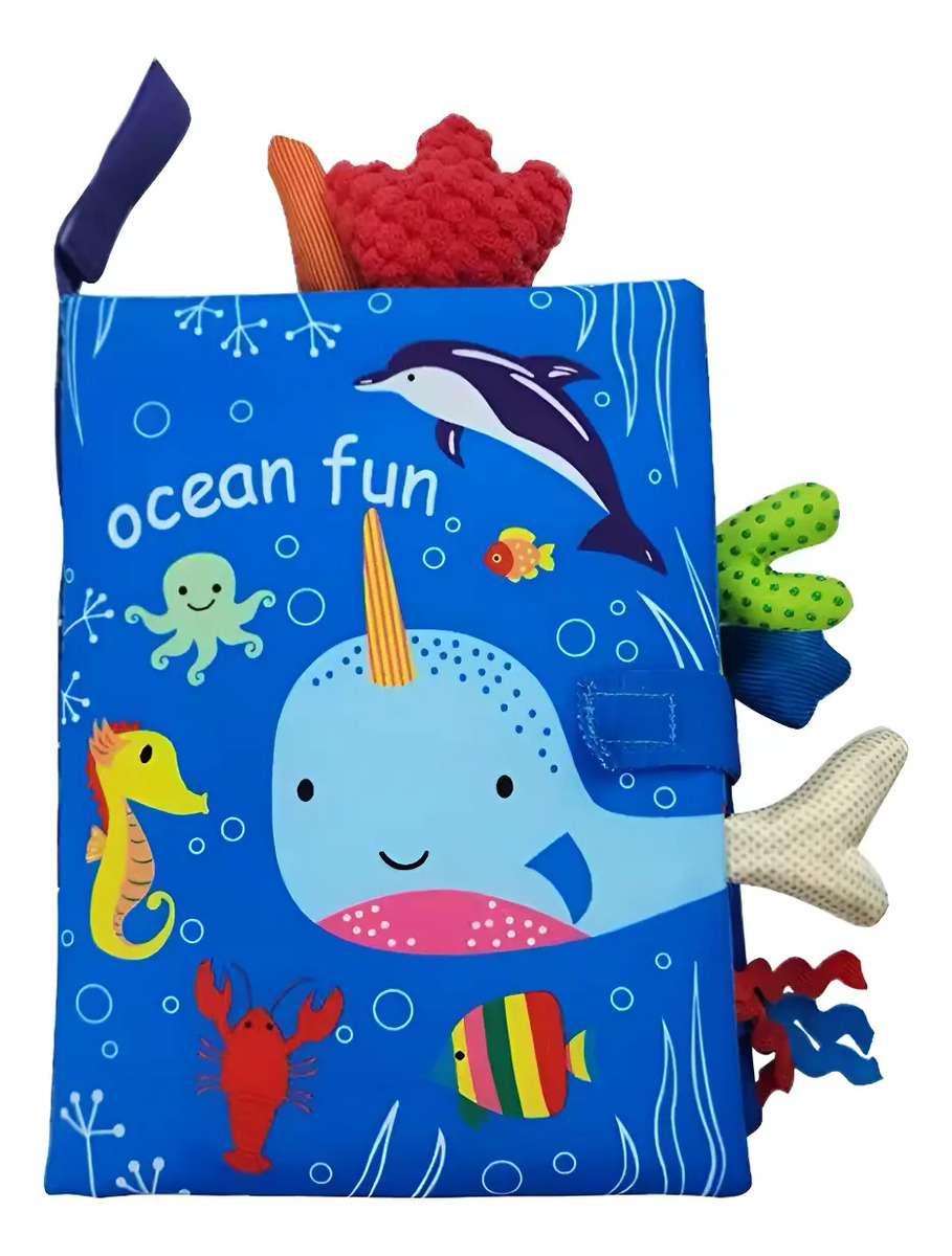Livro Sensorial Montessori Fundo do Mar 1