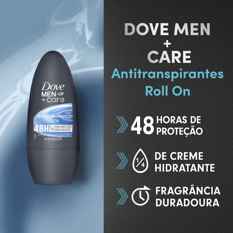 Desodorante Antitranspirante Roll-On Dove Men+Care Sem Perfume 4