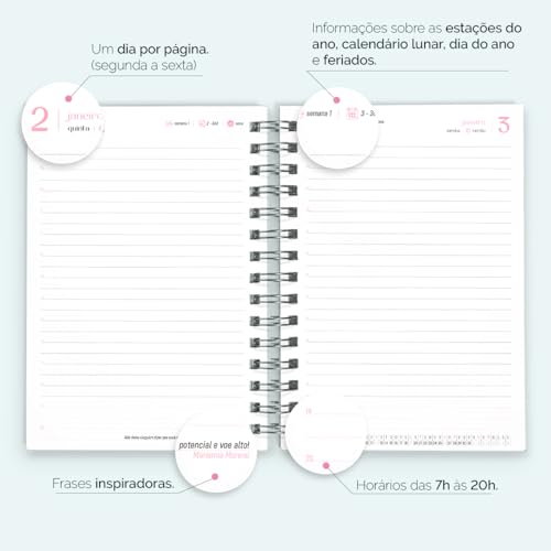 Agenda 2025 Capa Dura Spot Glitter Cores 4