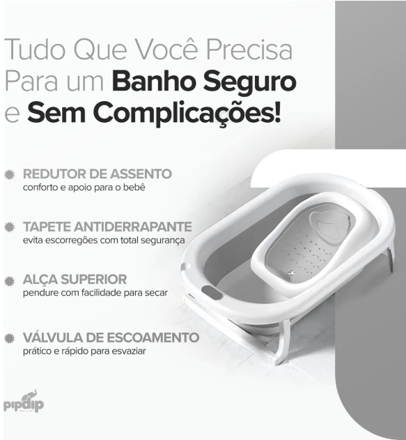 Kit Banheira Dobrável Modelo 3 em 1 5