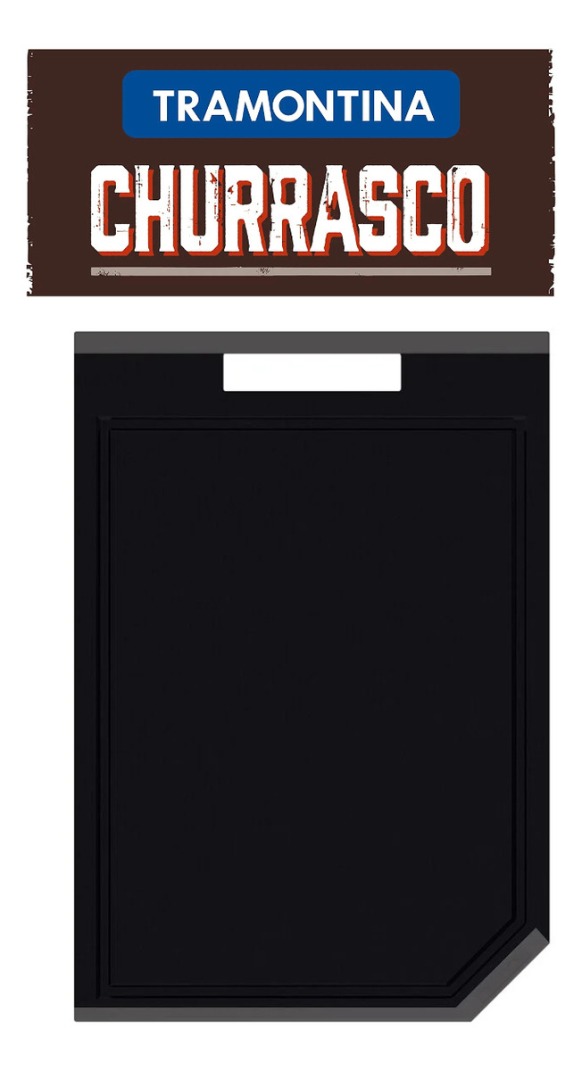 Tábua de Corte Tramontina Churrasco Black 4
