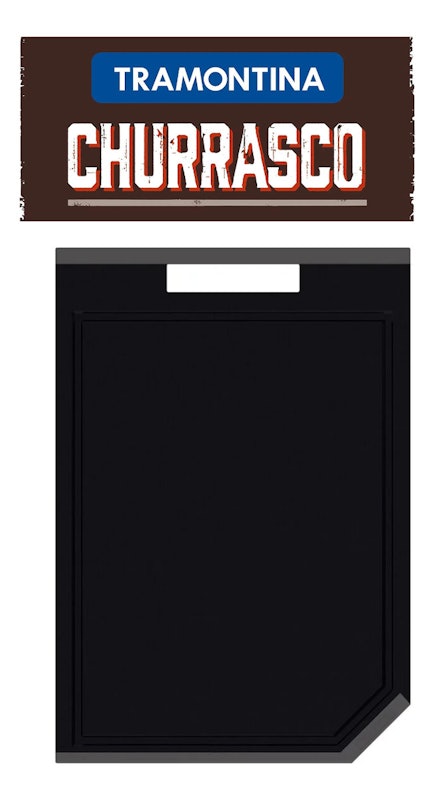 Tábua de Corte Tramontina Churrasco Black 4
