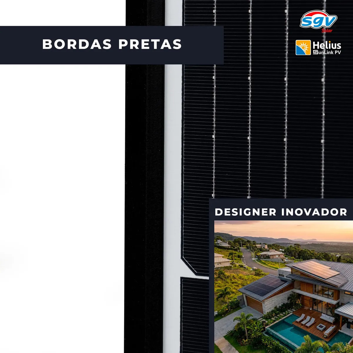 Painel Placa Solar Helius Genesis Black Tech 630 W Bifacial 2