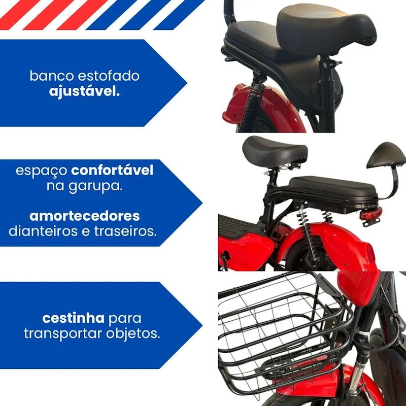 Moto Scooter Bicicleta Elétrica 500 W Max Electron 2