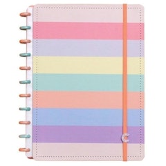 Caderno Inteligente Grande Arco-Íris Pastel