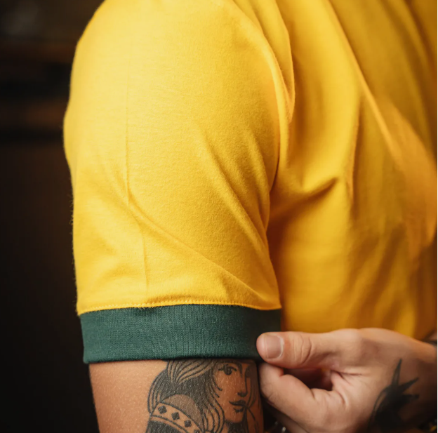 Camisa Brasil Retrô 1970 Amarelo Masculina 4