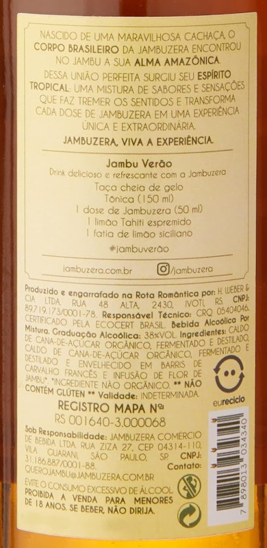 Cachaça com Jambu Orgânica 3