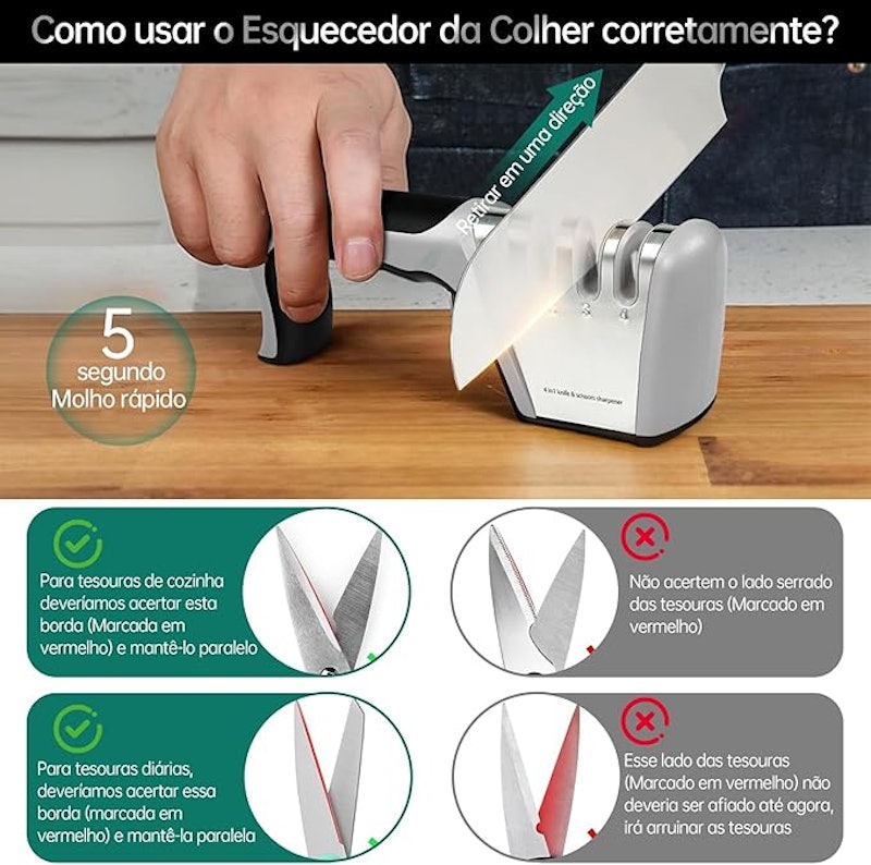 Afiador de Facas 4 em 1 4