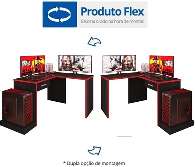 Mesa Gamer em L  4