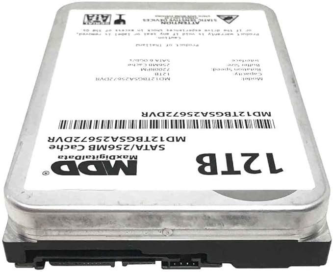 Disco Rígido Interno MDD 12 TB 7200 RPM 256 MB 3