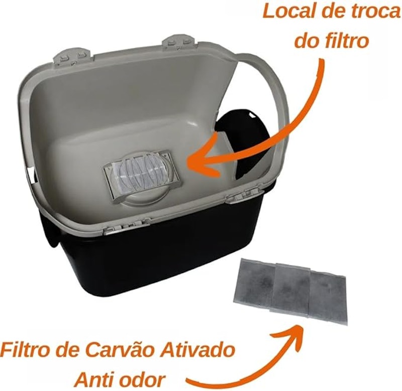 Caixa de Areia Fechada para Gatos 2