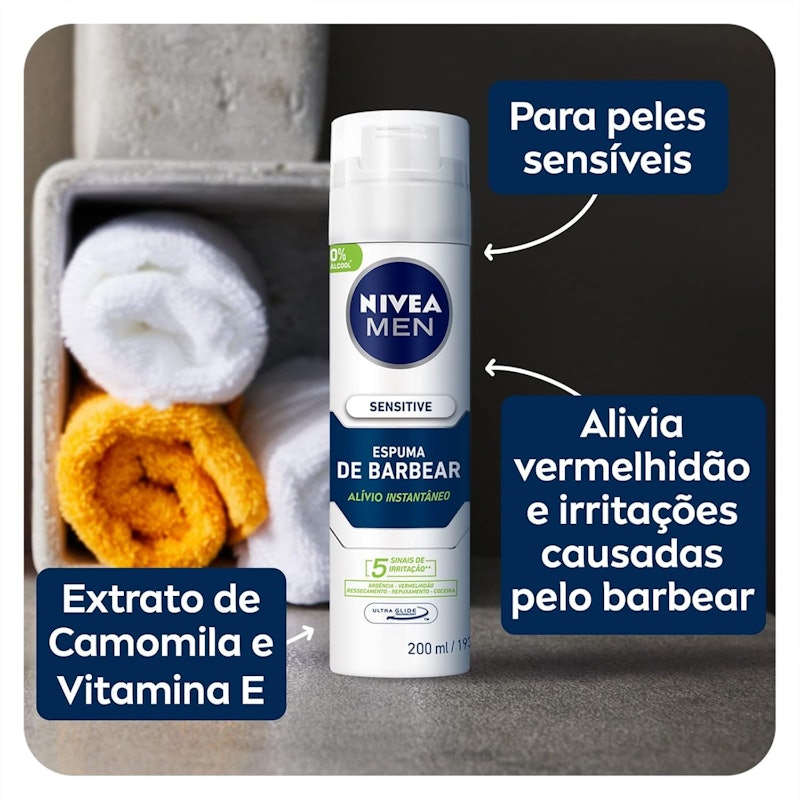 Nivea Men Espuma de Barbear Sensitive 2