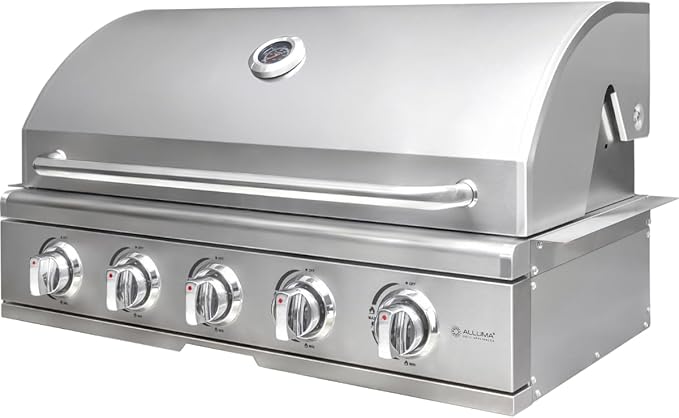 Churrasqueira a Gás Alluma Essential Em Inox de Embutir 5 Queimadores 1
