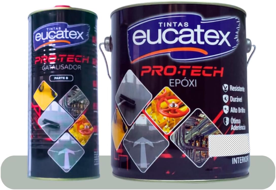 Kit Tinta Epóxi Brilhante Eucatex Pro-Tech (2,7 L + 0,9 L) 1