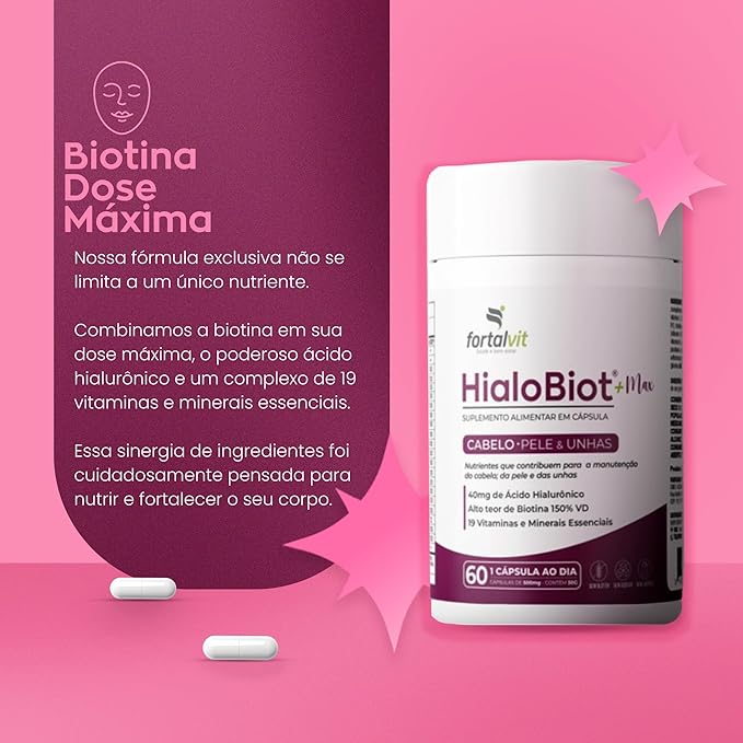 HialoBiot Max Cabelo, Pele e Unhas 3