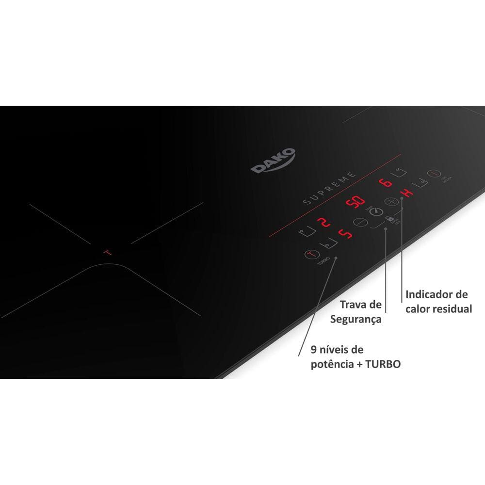 Cooktop de Indução 4 Bocas Dako Supreme (220 V) 3