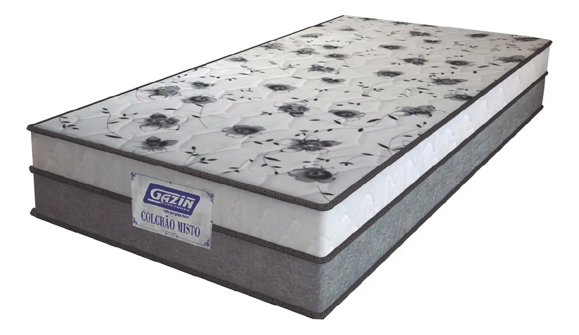 Colchão Solteiro Espuma D33 Fort 88 x 188 x 21 cm Gazin 1