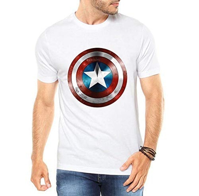 Camiseta Masculina Capitão América Escudo Camisa Vingadores 3