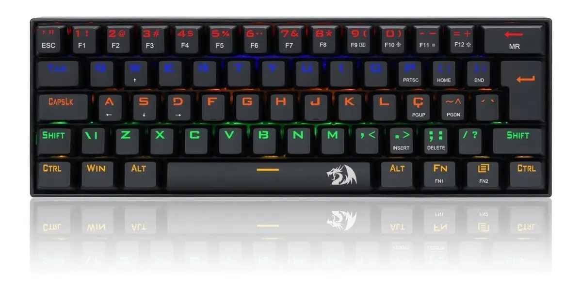 Teclado Mecânico Gamer Compacto Redragon Lakshmi 5