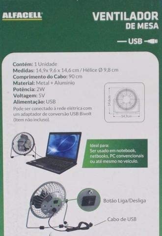 Ventilador de Mesa Mine 4 com Suporte 4