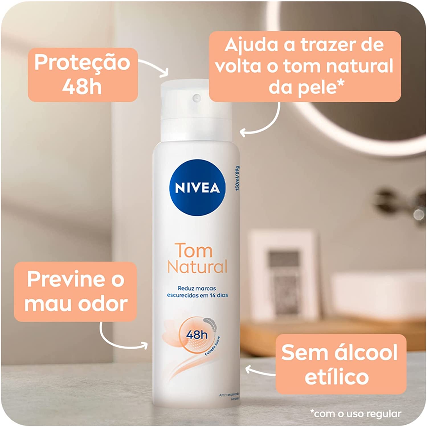 Desodorante Nivea Tom Natural 3