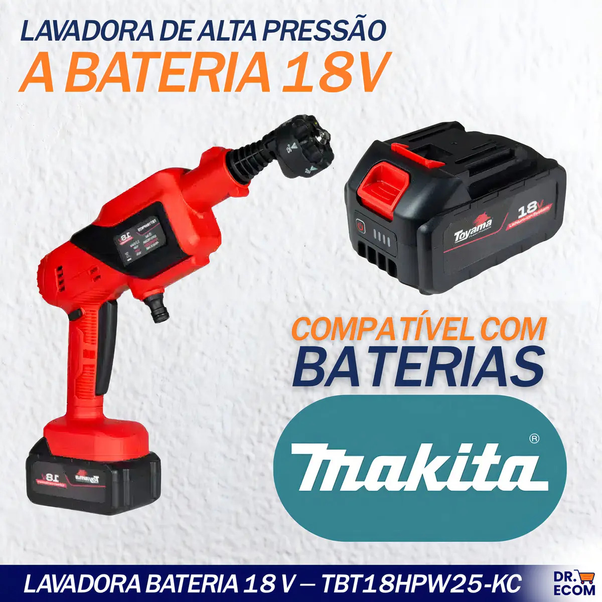 Lavadora Bateria 18 V Toyama 2