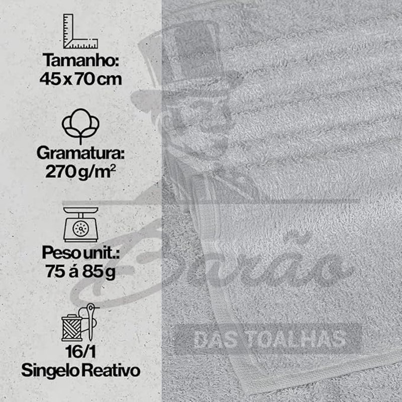 Kit 10 - Toalhas de Rosto para Salão 5