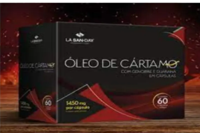 Óleo de Cártamo + Gengibre + Guaraná 60 Cápsulas 4