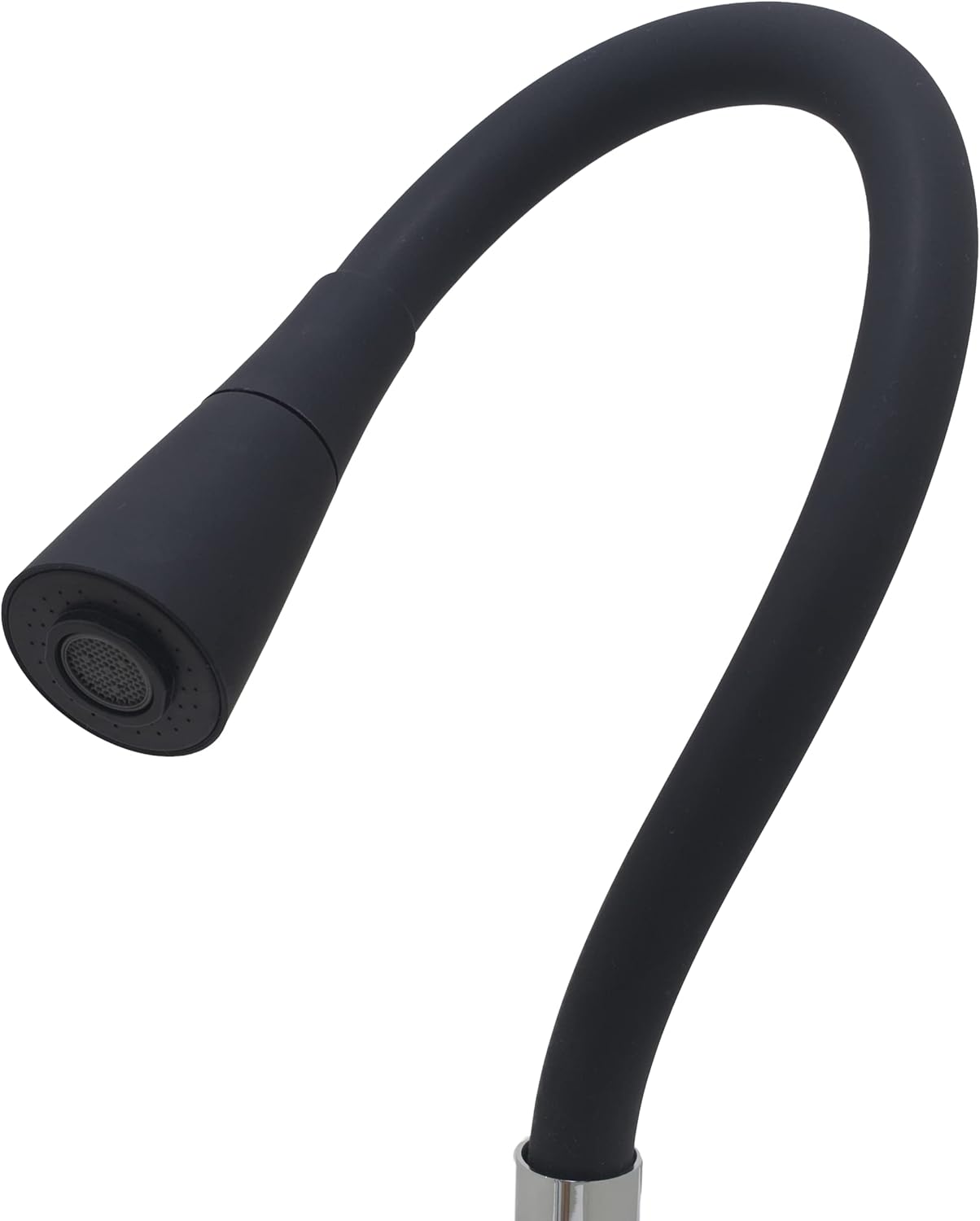 Torneira Gourmet C51 Cozinha Flexível Cone 2 Jatos Preto Parede 2