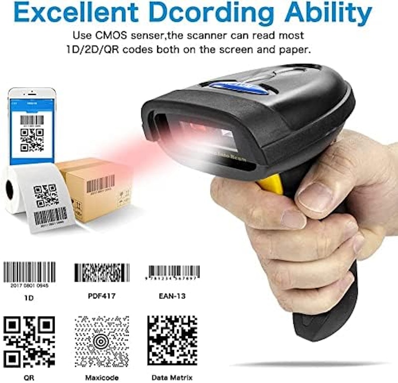 Leitor de Código de Barras Bluetooth 2D 3