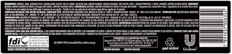 Gel Dental Close Up Proteção 360º Fresh Eucalyptus Freeze 3